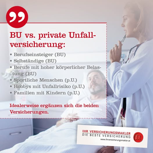 BU vs. private Unfallversicherung