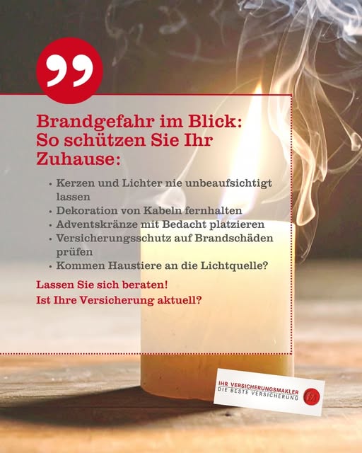 Schön aber brandgefährlich
